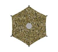 Dqsgiqe Telone di copertura per tappeto elastico, protezione solare per trampolino da giardino, copertura di ricambio rotonda impermeabile, 2,-4,9 m, accessorio per esterni sotto la luce del sole, per