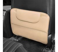 DQSZ 2 Pezzi Protezione Schienale Auto per Audi RS3 RS4 RS5 RS6 RS7 RSQ3 RSQ8, Anti Kick Mat Sedili Schienale Protezione Tappetino Anti-Calcio Accessori, B/Beige