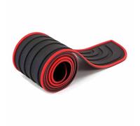 DQSZ Protezione Paraurti Auto per Audi Q2 Facelift GA & SQ2 2020-2026, Protezione Paraurti Posteriore Gomma Protettore del Bagagliaio AntiGraffio Accessori,104cm*9cm-B/Black-Red
