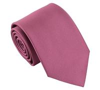 DQT Cravatta classica da uomo in twill tinta unita per matrimonio formale e aziendale, 8 cm, Uva, Modern 8cm Tie