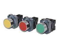 DQTWFJDZH Electric Flat Head Button XB2BA31C BA42C XB2BA11C Self-Reset Start Stop Switch XB2BA45C ZB2-BE101C Normally Open(XB2BA44C)