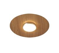 DQTWFJDZH Modern LED Flush Mount Ceiling Light, Ultra-Thin Round Close to Ceiling Light Fixtures, Minimalist Wood Grain Flat Low Profile Ceiling Lamp for Kitchen Bedroom Living Room Hallway(30cm)