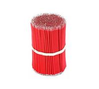 DQZRTUECA 100 Pezzi di Cavo di Collegamento in PVC stagnato 24-26 AWG Multicolore 50-200 mm(Red,100MM-100 Pieces 24 AWG)