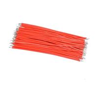 DQZRTUECA 100 Pezzi di Fili di Collegamento placcati in Stagno Multicolore 26AWG 5-20 cm(Rouge,5cm)