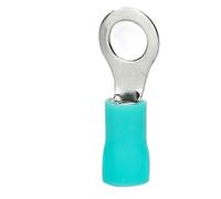 DQZRTUECA 100 pezzi di terminali a crimpare in rame isolati in PVC di tipo O RV multicolore di diverse dimensioni(Green,RV2-5)