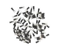 DQZRTUECA 1000 pezzi SV1-3 AWG22-16 Terminali a forcella isolati Connettori a crimpare Multicolore(Black)