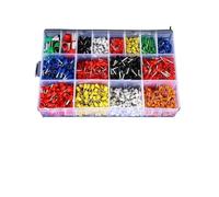 DQZRTUECA 1200 pezzi Terminali a crimpare for terminali a cricchetto for cavi Connettore for cavi VE Tubolare Multicolore