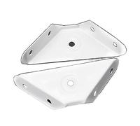 DQZRTUECA 2 staffe angolari for mobili in alluminio a 90 gradi multicolore 105 mm(White)