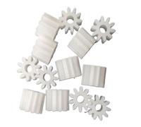 DQZRTUECA 20 Pezzi di pignone cilindrico in plastica modulo 0,5 8-16T Foro 2 mm(14T)