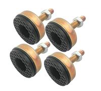 DQZRTUECA 4 pezzi M10x80mm 35mm Base in zinco regolabile Coppa del piede for mobili Macchina utensile for tubi