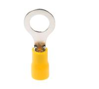 DQZRTUECA 50 terminali a cricchetto rotondi isolati, in ottone stagnato, multicolore, diverse misure(Yellow,RV5.5-4)