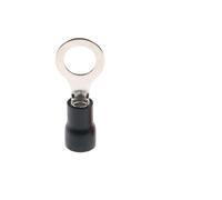DQZRTUECA 50 terminali a crimpare isolati in PVC in ottone stagnato multicolore, diverse misure(Black,RV3.5-4)