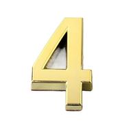 DQZRTUECA Adesivi con numeri in plastica 3D placcati autoadesivi for porte e finestre, cifre da 0 a 9, diverse dimensioni(4 5cm)