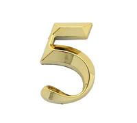 DQZRTUECA Adesivi for numeri di porta autoadesivi 3D dorati da 0 a 9 for indirizzo 50x30 mm(5)