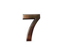 DQZRTUECA Adesivo for numero civico in plastica ABS 3D da 0 a 9, bronzo, 50 x 35 x 6 mm(7)