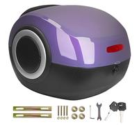 DQZRTUECA Bauletto posteriore for moto, 35 litri, impermeabile, posteriore, rigido, multicolore, for moto e ciclomotore(Purple)