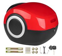 DQZRTUECA Bauletto posteriore for moto, 35 litri, impermeabile, posteriore, rigido, multicolore, for moto e ciclomotore(Red)