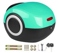 DQZRTUECA Bauletto posteriore for moto, 35 litri, impermeabile, posteriore, rigido, multicolore, for moto e ciclomotore(Green)