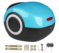 DQZRTUECA Bauletto posteriore for moto, 35 litri, impermeabile, posteriore, rigido, multicolore, for moto e ciclomotore(Sky Blue)
