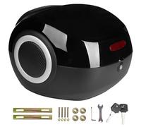 DQZRTUECA Bauletto posteriore for moto, 35 litri, impermeabile, posteriore, rigido, multicolore, for moto e ciclomotore(Bright Black)