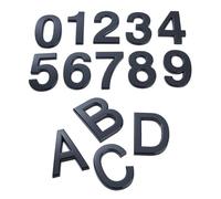 DQZRTUECA Cartello con numeri civici e lettere in plastica ABS da 10 cm(Number 9)