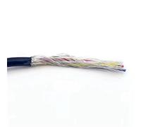 DQZRTUECA Cavo di Controllo schermato multipolare Solido UL2547 300 V PVC 1 m 20-32 AWG 2-7 conduttori Nero(2cores,22AWG x 1meter)