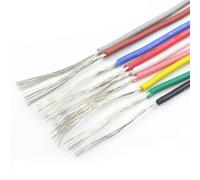DQZRTUECA Cavo LED UL3239 con isolamento in silicone, filo di rame multicolore 2-10 m 28-32 AWG 3 KV fai da te(Red,5Meter 32AWG)