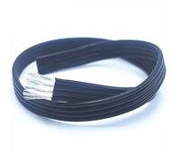 DQZRTUECA Cavo parallelo in silicone ad alta temperatura 26AWG 3P 4P 8P rame stagnato bianco nero 10 m(26awg 4pin)
