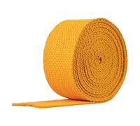 DQZRTUECA Cinghia in fettuccia di cotone e poliestere multicolore 38 mm x 5-20 iarde(Golden Yellow,38mm x 5Yards)