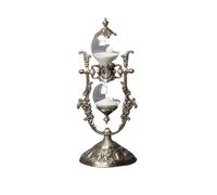 DQZRTUECA Clessidra con sabbia da 15 e 30 minuti, 3 pezzi, decorazione da scrivania in metallo e vetro(30 Minutes)
