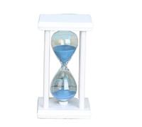 DQZRTUECA Clessidra in legno con sabbia, 5-60 minuti, vetro multicolore(Blue,45min)