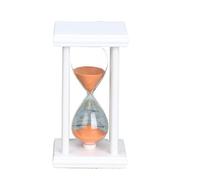 DQZRTUECA Clessidra in legno con sabbia, 5-60 minuti, vetro multicolore(Orange,5min)