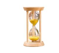 DQZRTUECA Clessidra in legno multicolore, decorazione for ufficio, regalo, 5-30 minuti(Yellow,20min)