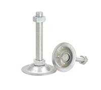 DQZRTUECA Confezione Da 4 Piedini Di Livellamento In Ferro Zincato Base 76mm Filettatura M14 M16 Lunghezza 80-150mm for Mobili(Base Dia76xM14x150mm)