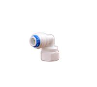 DQZRTUECA Connettore rapido a gomito con filettatura femmina da 1/4" for tubo con diametro esterno da 1/4" for filtro for acquario RO