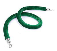 DQZRTUECA Corda di sostegno in velluto con ganci argentati multicolore 0,6-1,5 m(Green,1.5M)