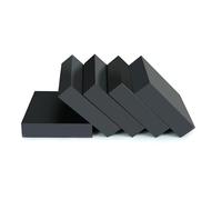 DQZRTUECA Cuscinetti antivibranti in gomma for elettrodomestici 50x50mm/100x100mm Spessori multipli Confezione da 5 pezzi(100mm X 100mm,Thickness:25mm)