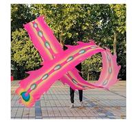 DQZRTUECA Danza del Nastro Cinese del Drago Poi con Palla, Seta for Esterni, Lunghezze Multiple 6-10 m(Style4,8 m/26ft Long)