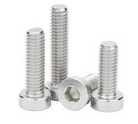 DQZRTUECA DIN7984 Vite a testa cilindrica con esagono incassato M2 a M10 304 A2-70 Acciaio inossidabile Confezione da 3-50 pezzi(22mm,M4x20pcs)