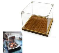 DQZRTUECA Espositori di plastica trasparente, Base in legno for vetrina in acrilico trasparente for modelli di figure varie dimensioni(45x30x45cm (18x12x18in))