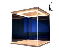 DQZRTUECA Espositori di plastica trasparente, Contenitori portaoggetti a cubo in acrilico trasparente for un facile montaggio di più dimensioni(50x50x40cm(20"x20"x16"))