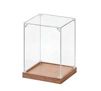 DQZRTUECA Espositori di plastica trasparente, Vetrina in acrilico for base in legno impilabile di varie dimensioni multicolore(B,40x60xH 20cm (16x24xH 8in))