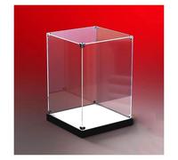 DQZRTUECA Espositori di plastica trasparente, Vetrina in acrilico trasparente con base in legno for figure di varie dimensioni(50x50x15cm(20"x20"x6"))