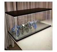 DQZRTUECA Espositori di plastica trasparente, Vetrina organizer in acrilico trasparente con copertura a LED di varie dimensioni(80x60x60cm/31x24x24in)