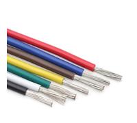 DQZRTUECA Filo di rame stagnato isolato in silicone 3000V UL3239 14-18 AWG 2-5 metri multicolore(White,2 Meters 18 AWG)