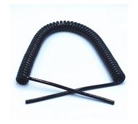 DQZRTUECA Filo telescopico a Molla, Cavo a Spirale con Filo telescopico a Molla a 2 Nuclei, Cavo di Alimentazione Nero espandibile, 24AWG-14AWG 2,5 M 5 M 7,5 M(Length 2.5m 2 Core 20awg)