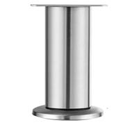 DQZRTUECA Gambe universali for mobili in metallo 4 pezzi, argento, sollevamento regolabile, allungabili, dimensioni multiple(18-30cm(4pcs))