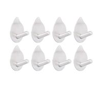 DQZRTUECA Ganci autoadesivi a forma di goccia in acciaio inossidabile da 8 pezzi