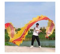 DQZRTUECA Giocattolo da Giocoleria for Danza e Fitness, Drago Cinese, Multicolore, 8-10 m(Yellow1,10 m/33ft Long)