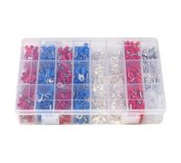 DQZRTUECA Kit di terminali a crimpare for cavi elettrici isolati assortiti da 1000 pezzi, 24 tipi, multicolore